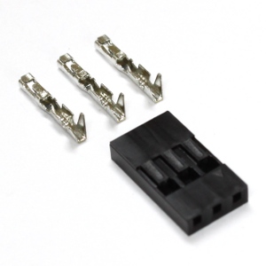 3 position female connector with 2.54mm pitch