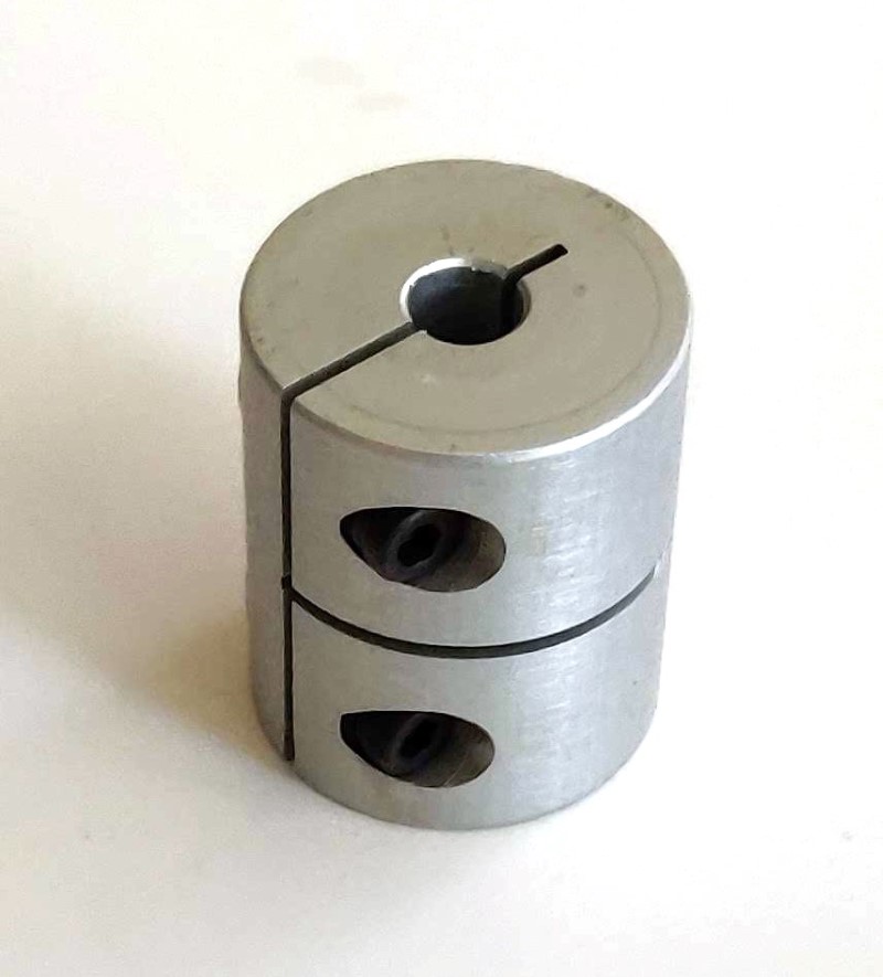 CNC stepper motor spiral cupling 1/4" by 3/8" Shaft bores 