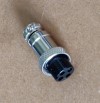 Cable End female round 12mm connector overall view
