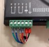 This is the current wiring configuration for the NEMA 34 651 oz-in Stepper motor.  The coil pairs are green and blue for one coil and orange and red on the other coil.