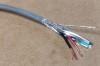 22/2 Shielded Stranded Cable with insulation removed