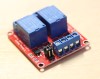 View of the input side of the 24VDC dual relay module