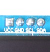 Connector (header) for the 128x64 display module for VCC, GND, SCL and SDA (I2C connector)