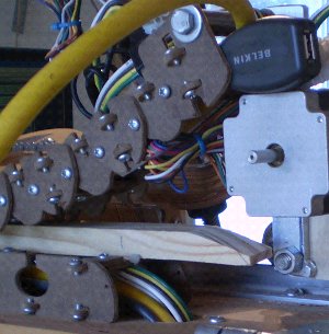 Close up of the cable chain
