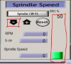 Mach3 USB spindle speed setup on the program run tab