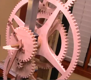 Steve Hobley's wooden geared clock