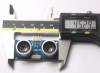 Picture shows an Ultrasonic Range Finder Distance Measuring Sensor measuring 45.29 mm 