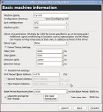 Linuxcnc emc2 stepconf basic machine information screen