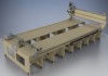 greenBullV2 CNC Router, size: 05x10, angle: flat, f1: no 4th axis, f2: with laser gantry, f3: no laser on head