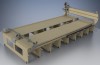 greenBullV2 CNC Router, size: 06x12, angle: flat, f1: with 4th axis, f2: with laser gantry, f3: no laser on head