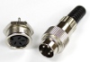 thumbnail: 4 Pin Round Male and Female Connectors